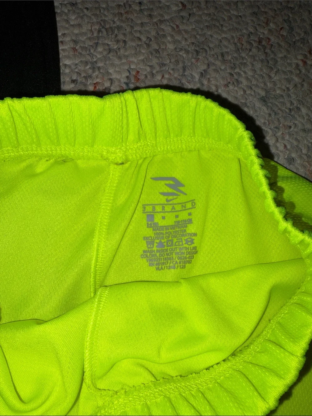 Nike Black Tee with Neon Yellow Graphic & Neon Yellow Shorts